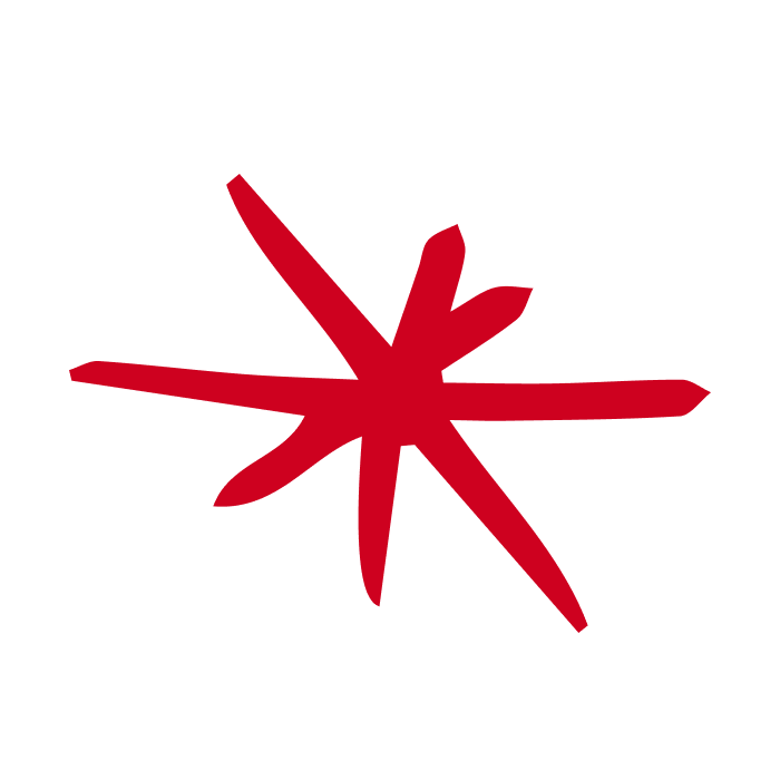 red branding mark