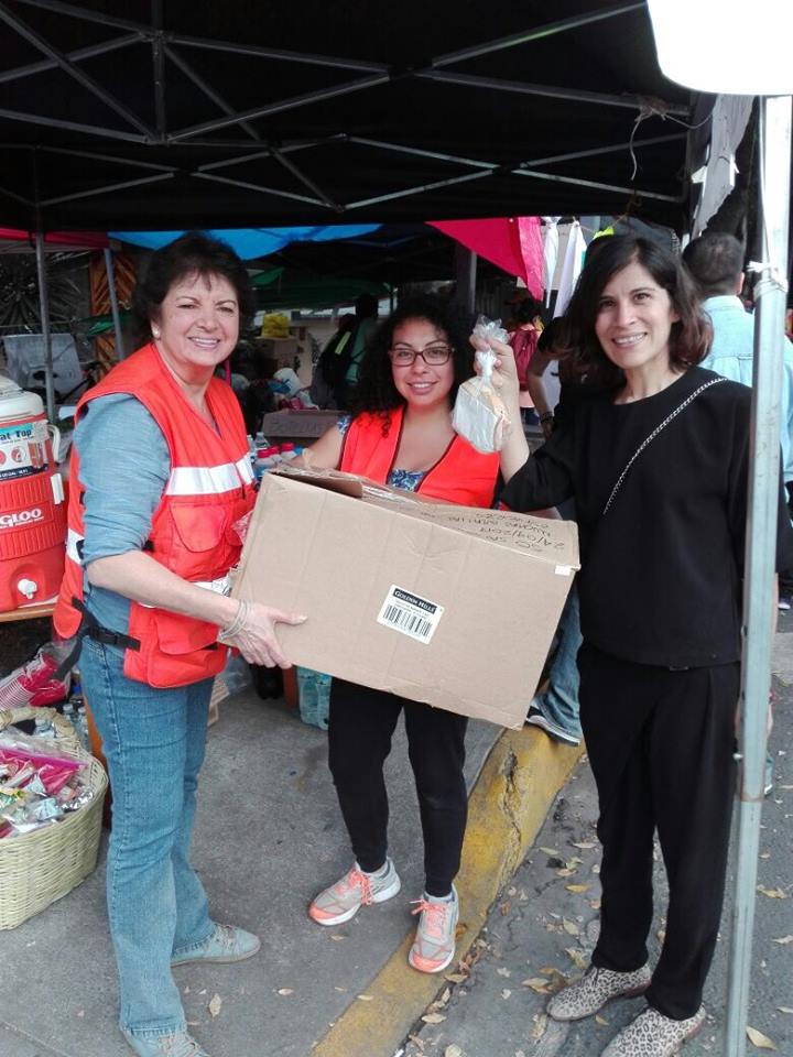 KW Cares passes out supplies in Mexico following earthquake.