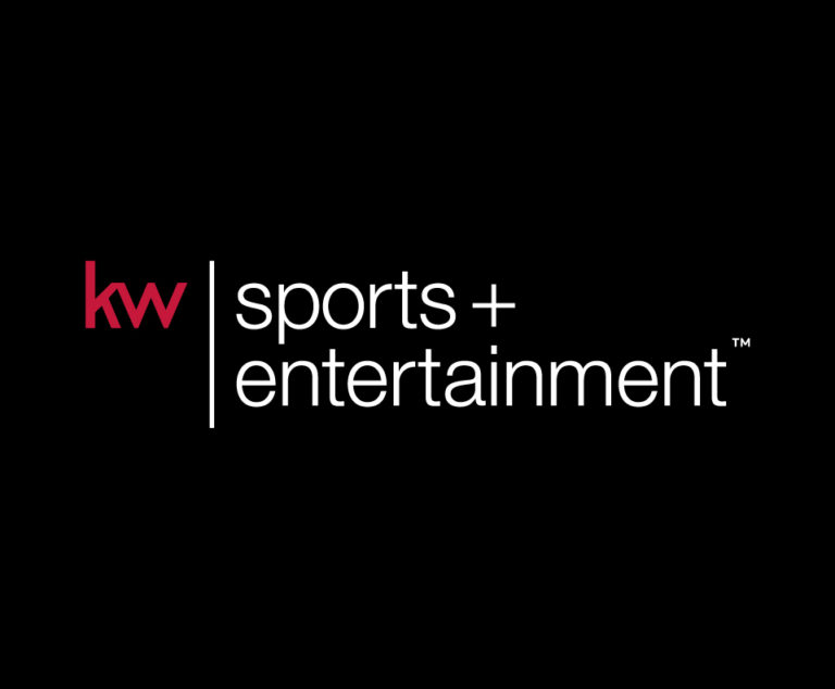 black square with the text 'kw sports + entertainment'